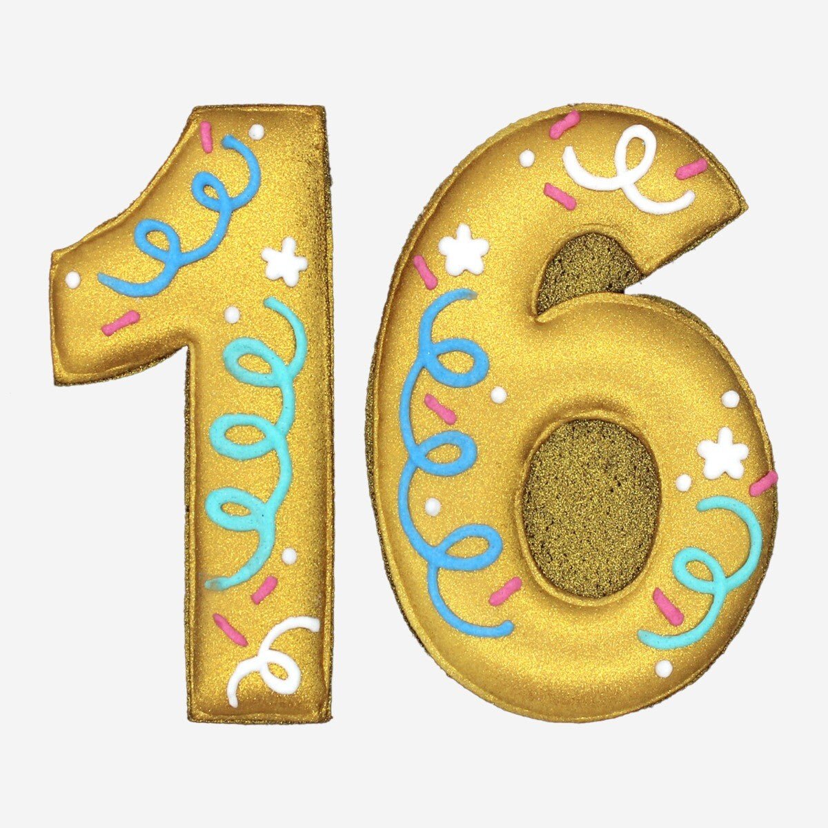 16th Birthday Milestone Letterbox Biscuit - Biscuiteers