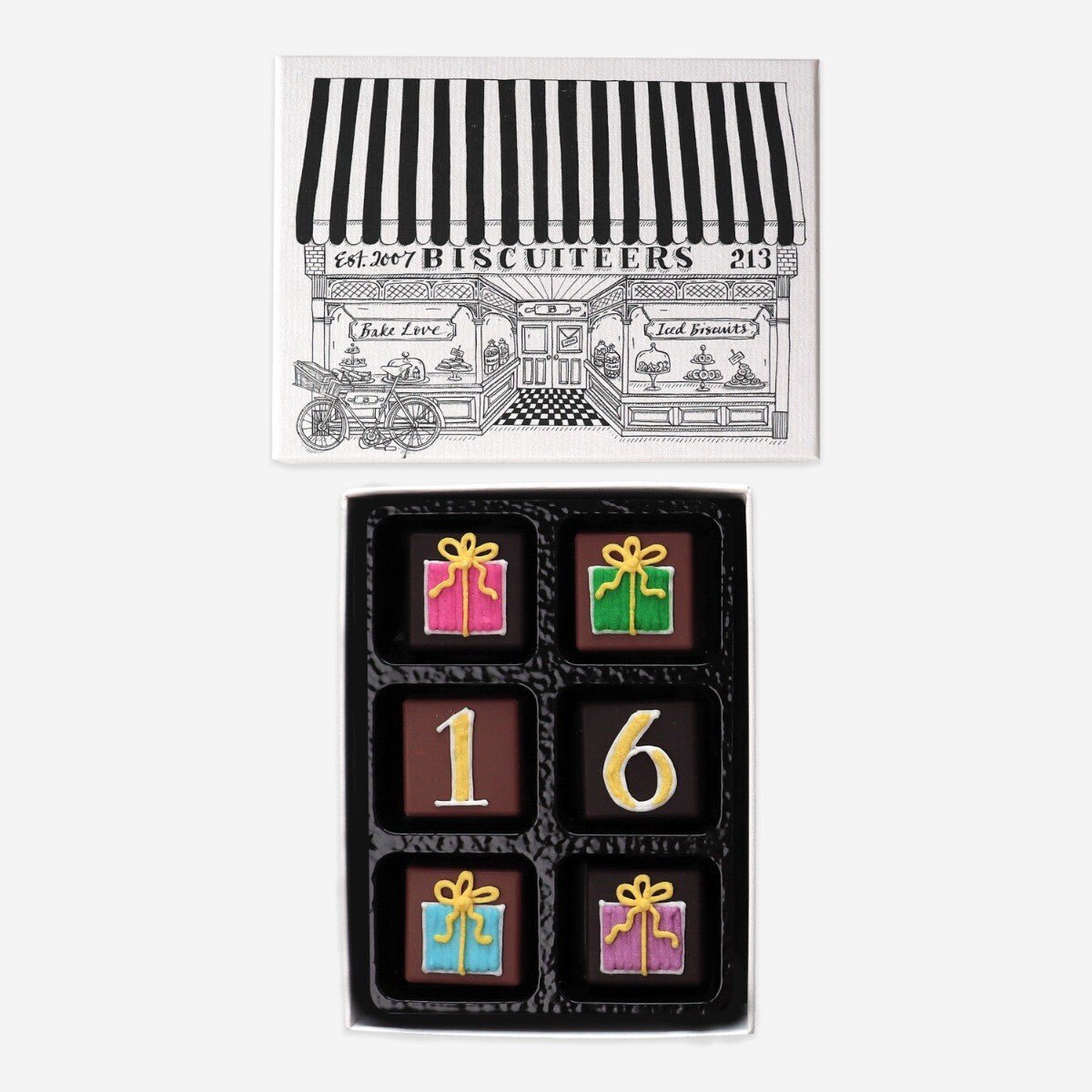 16th Birthday Milestone Little Box Of Chocolates - Biscuiteers