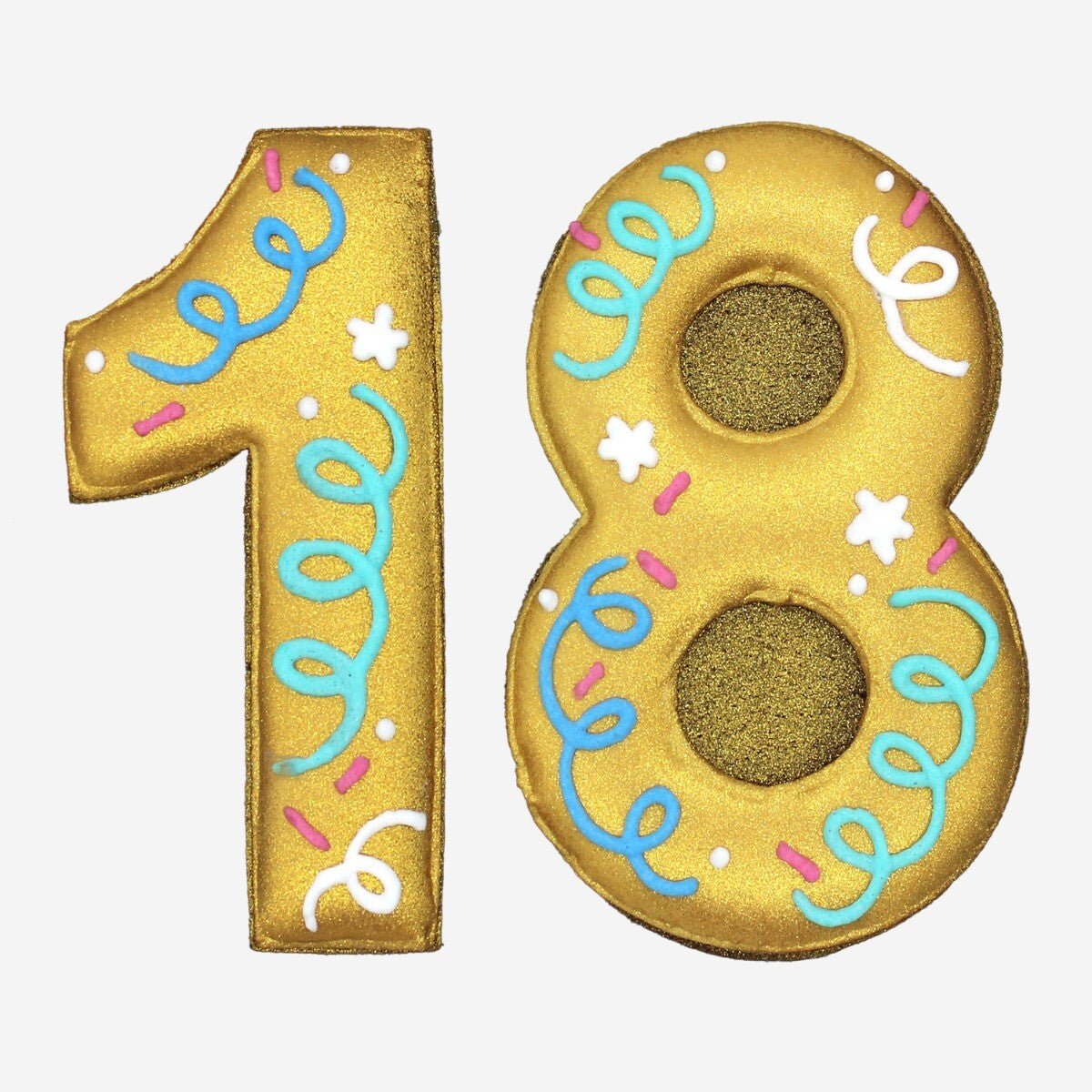 18th Birthday Milestone Letterbox Biscuit - Biscuiteers