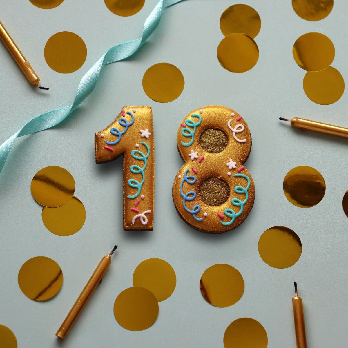 18th Birthday Milestone Letterbox Biscuit - Biscuiteers