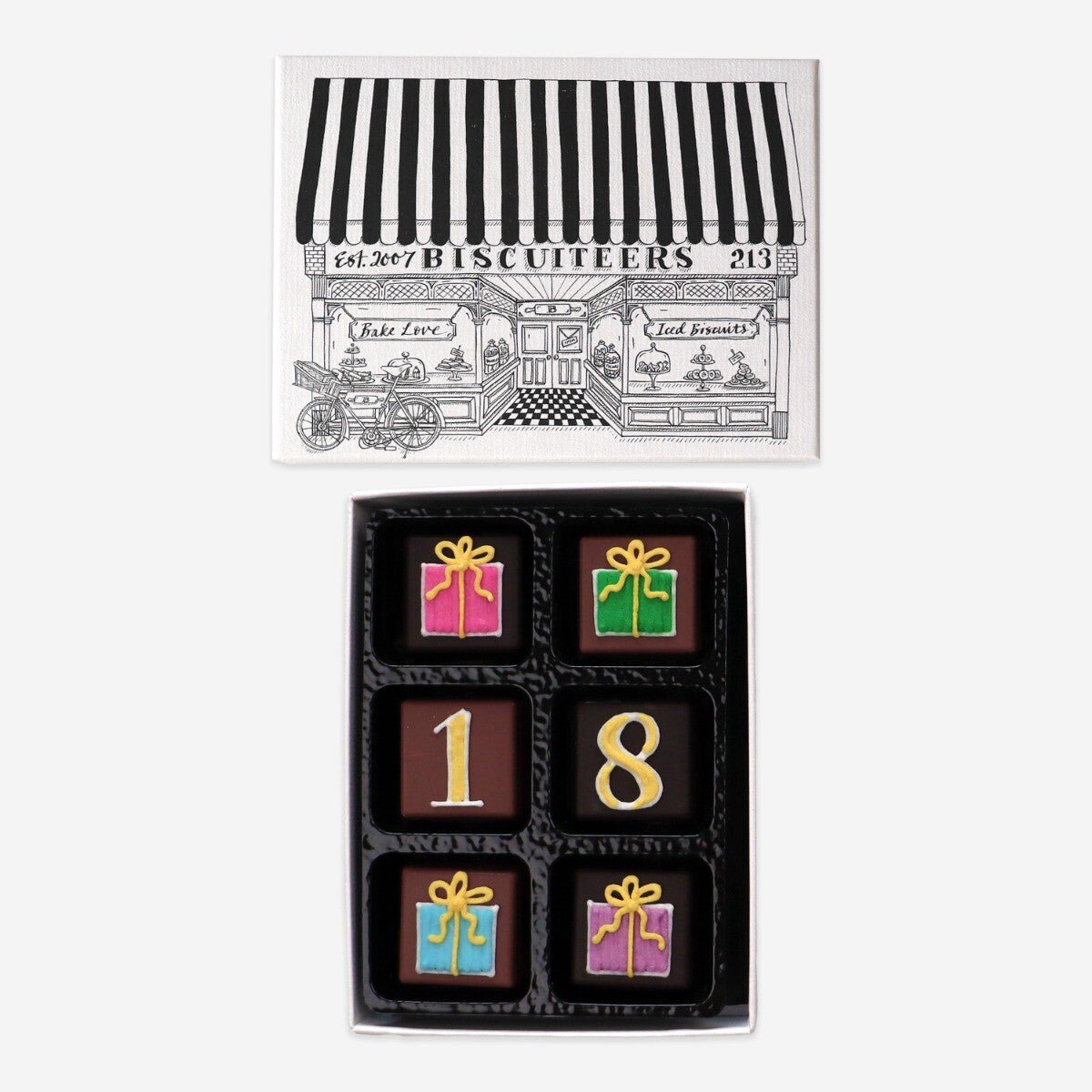 18th Birthday Milestone Little Box Of Chocolates - Biscuiteers