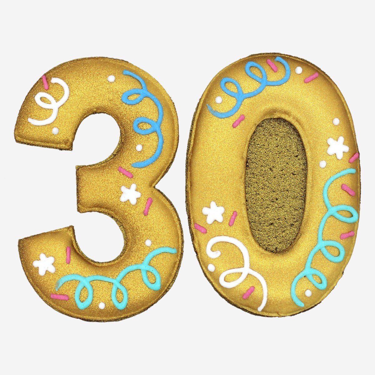 30th Birthday Milestone Letterbox Biscuit - Biscuiteers