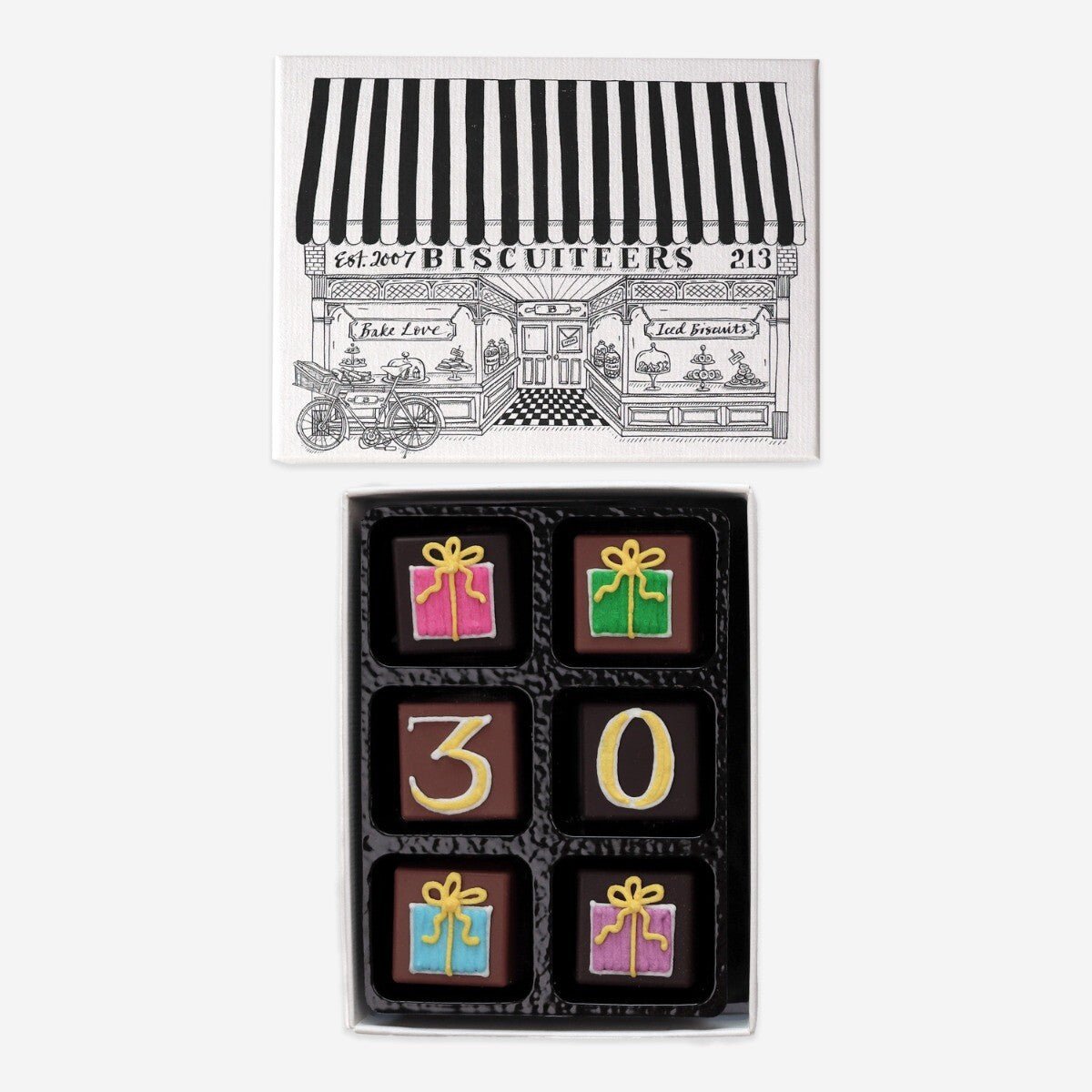 30th Birthday Milestone Little Box Of Chocolates - Biscuiteers