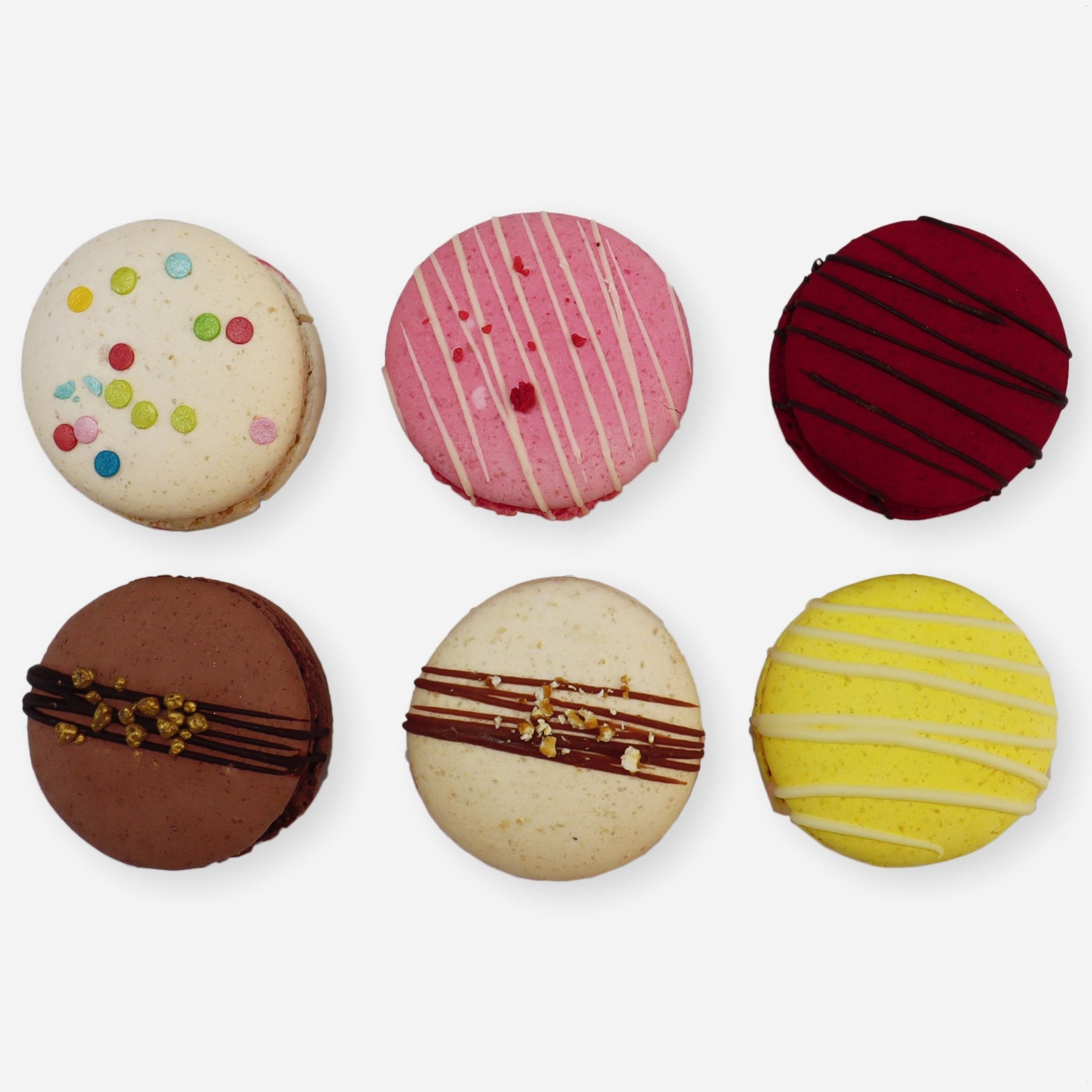 6 Birthday Macarons - Biscuiteers