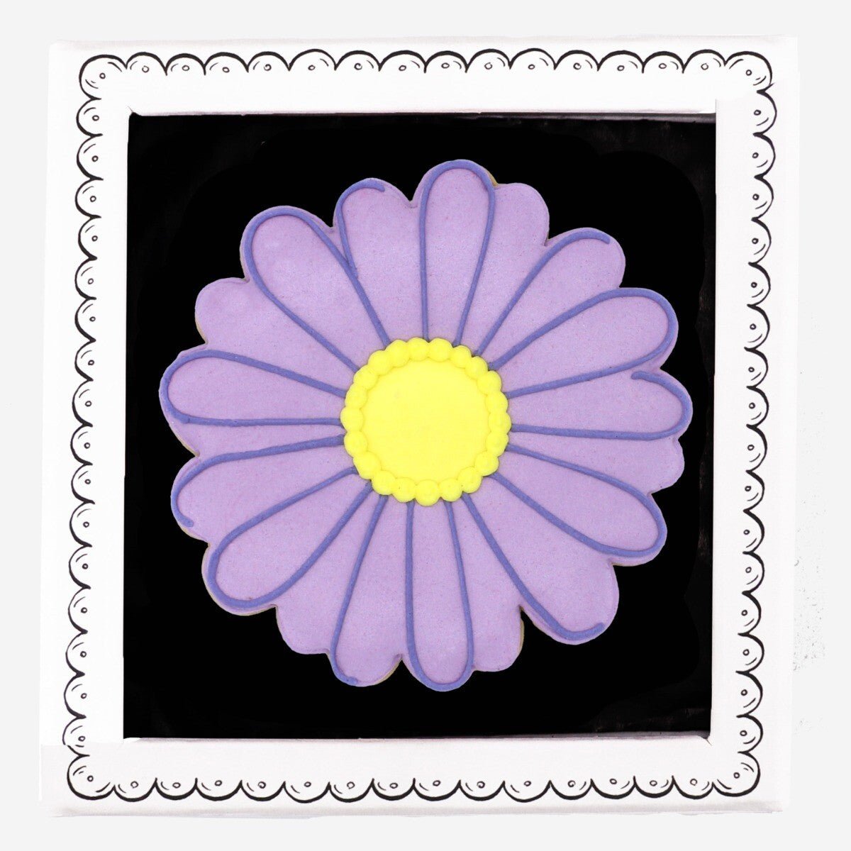 Aster September Birth Flower Letterbox Biscuit - Biscuiteers