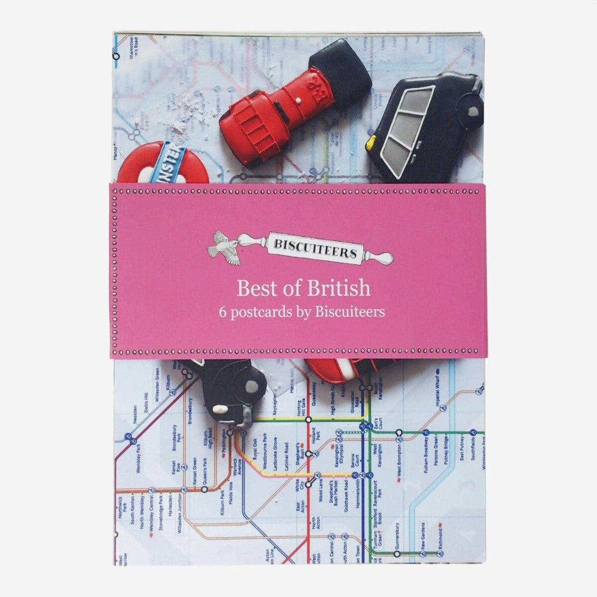 Best Of British Postcard Set - Biscuiteers