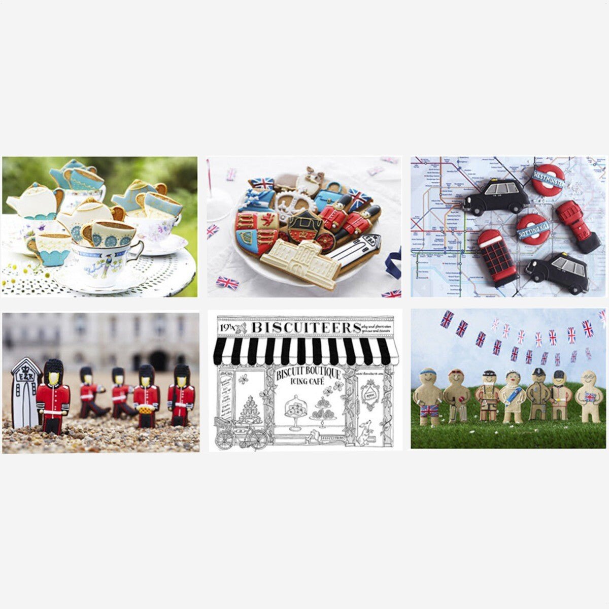 Best Of British Postcard Set - Biscuiteers