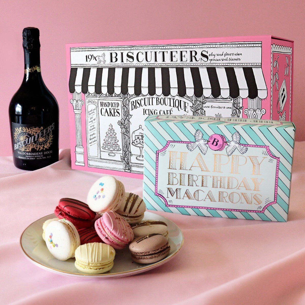 Birthday Macarons Gift Box - Biscuiteers