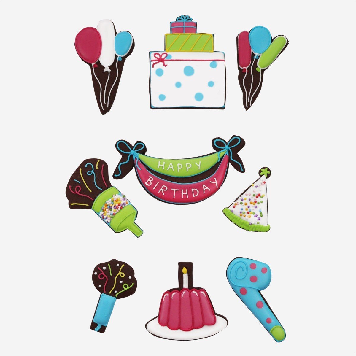 Birthday Surprises Biscuit Tin - Biscuiteers