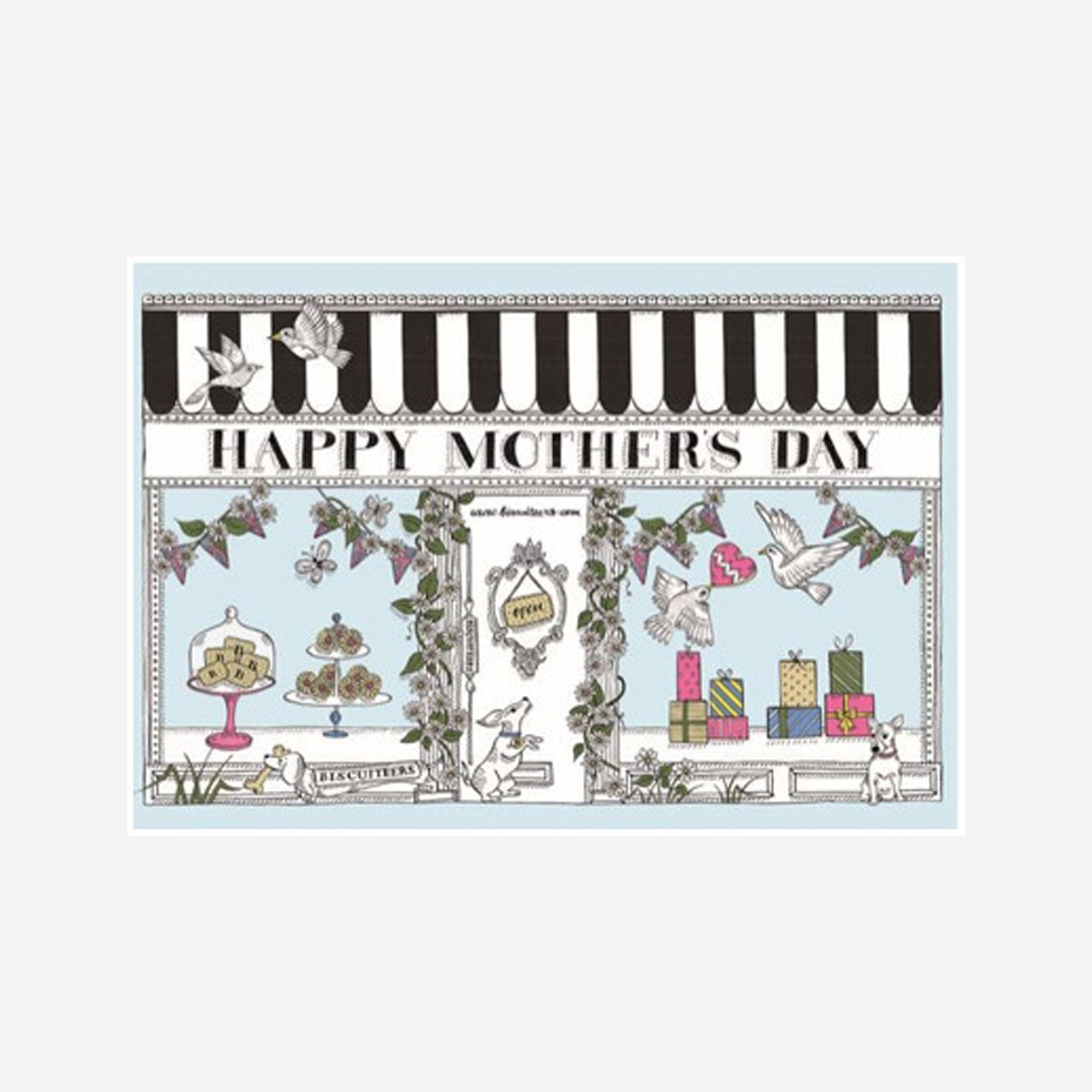 Blank Mother's Day Card With Envelope - Biscuiteers