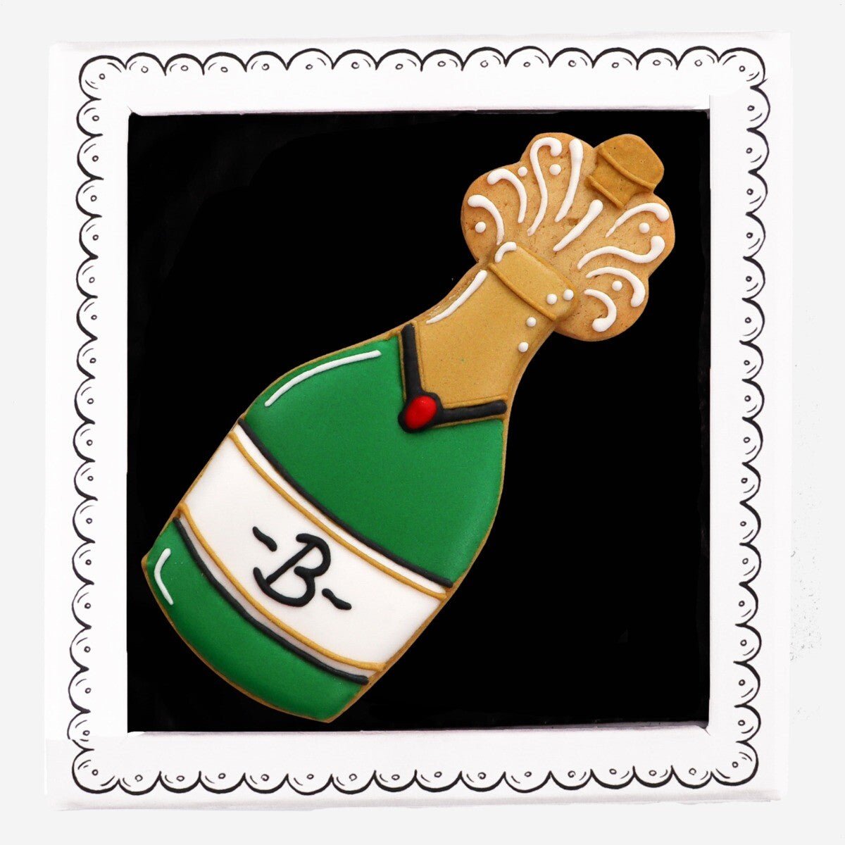 Champagne Letterbox Biscuits - Biscuiteers