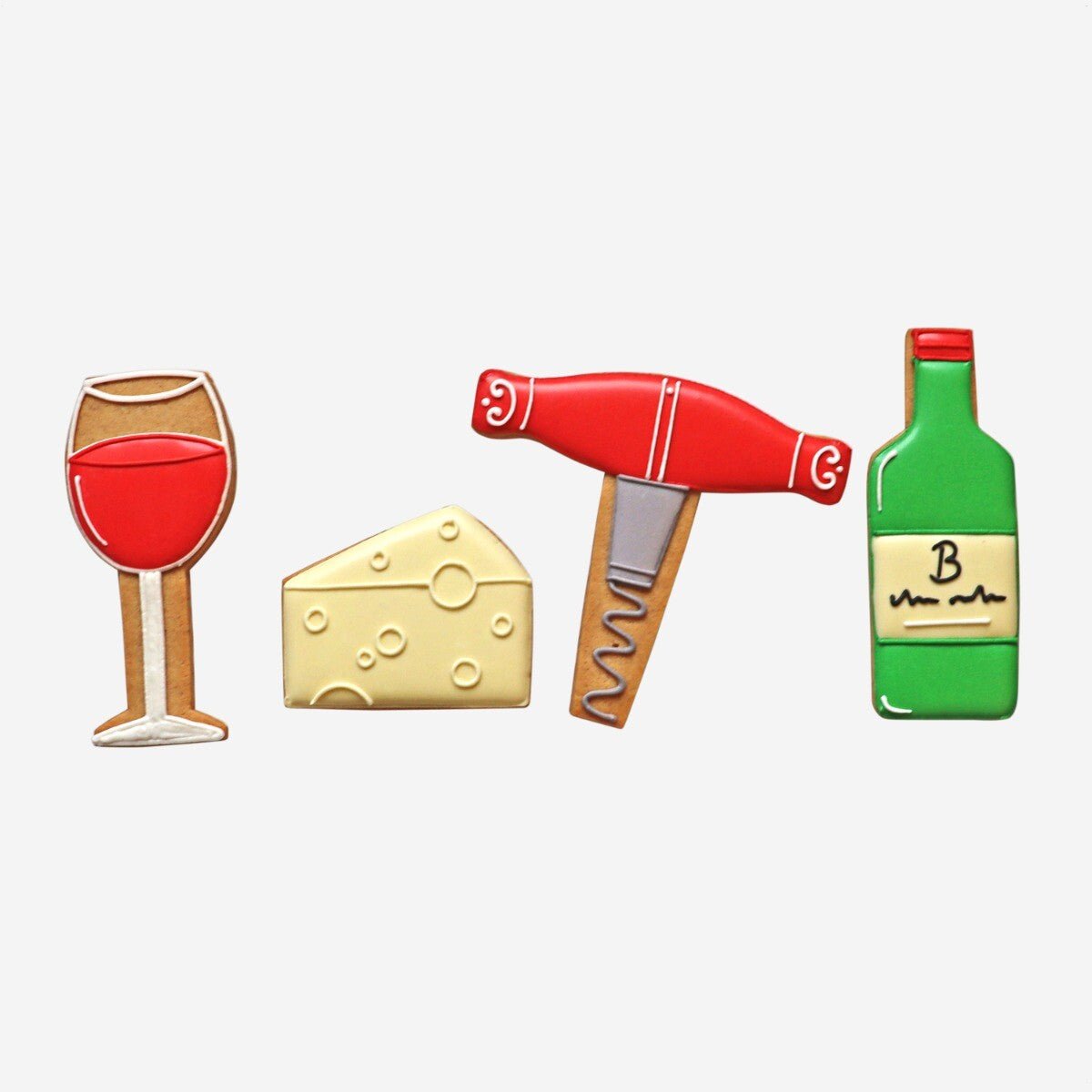 Cheese And Wine Letterbox Biscuits - Biscuiteers