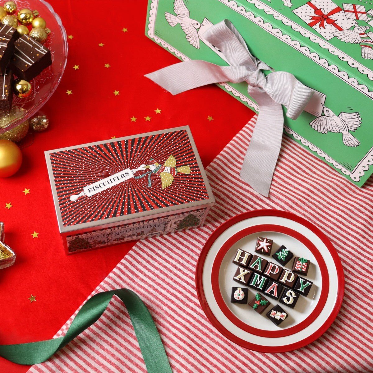 Christmas Chocolate Hamper - Biscuiteers