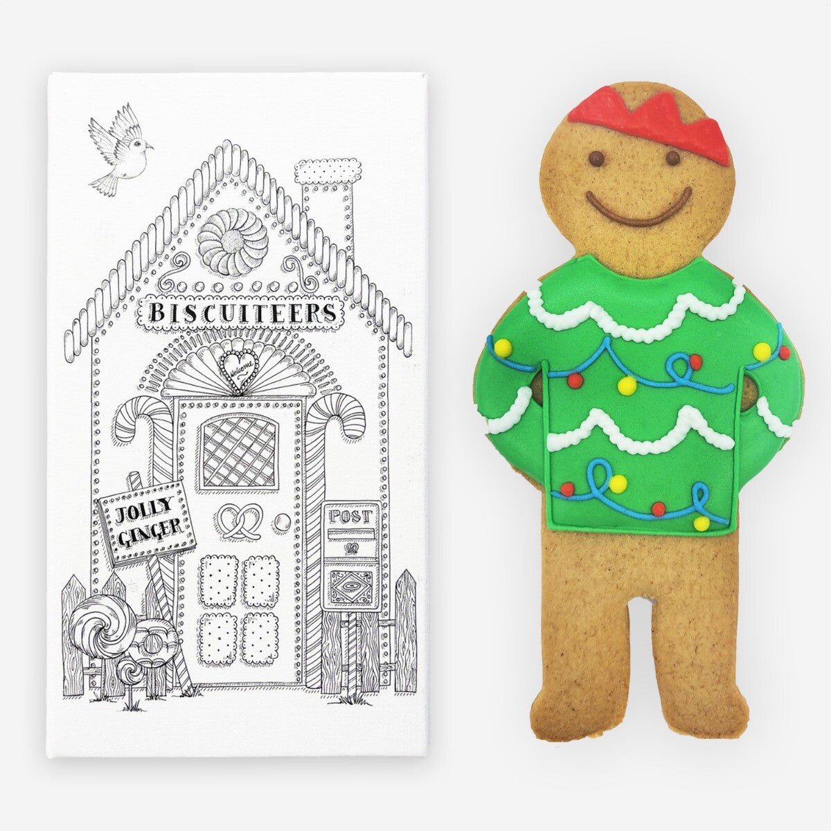 Christmas Jumper Jolly Ginger - Biscuiteers