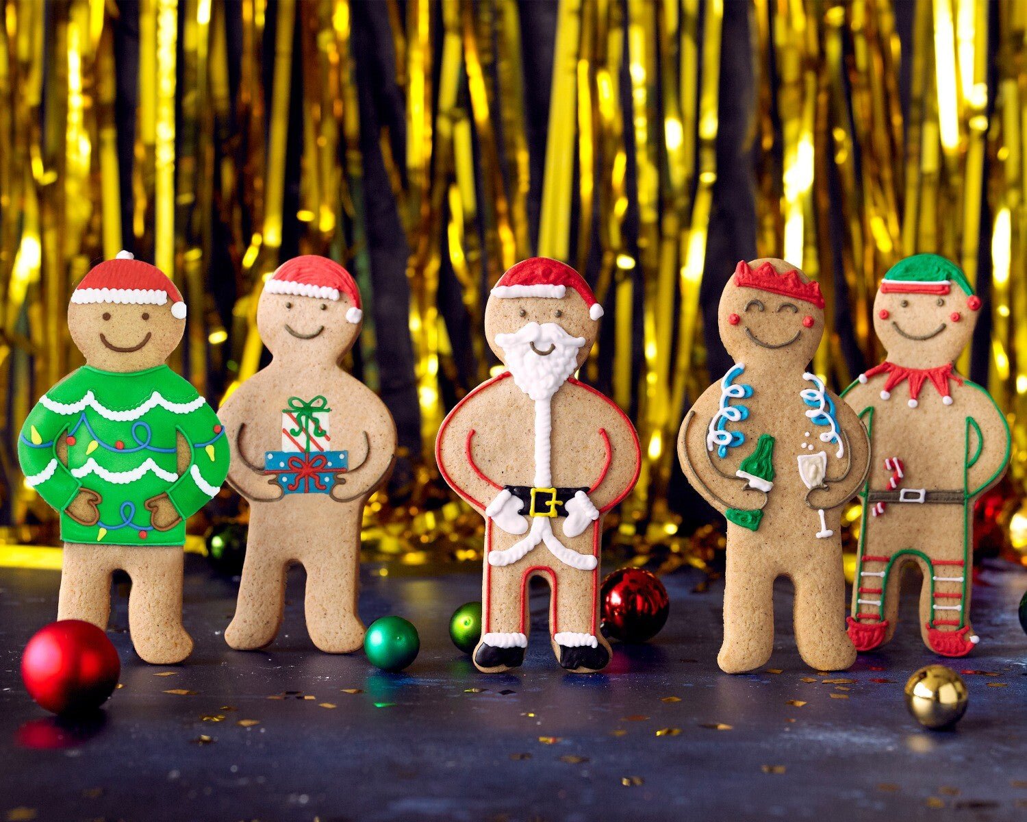 Christmas Present Jolly Ginger - Biscuiteers