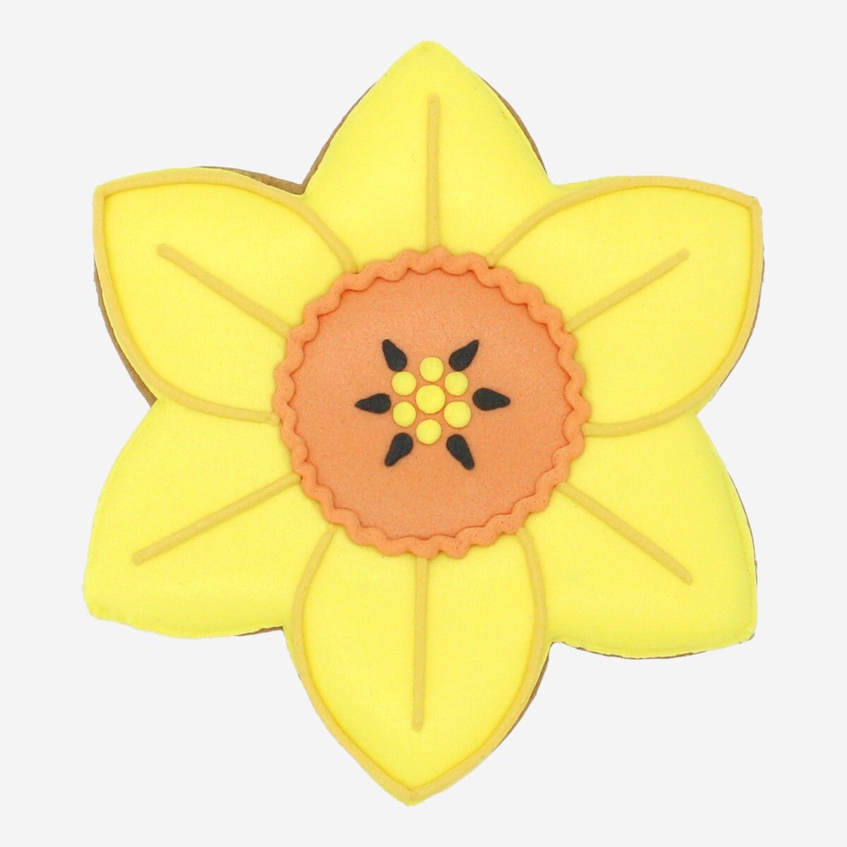 Daffodil March Birth Flower Letterbox Biscuit - Biscuiteers