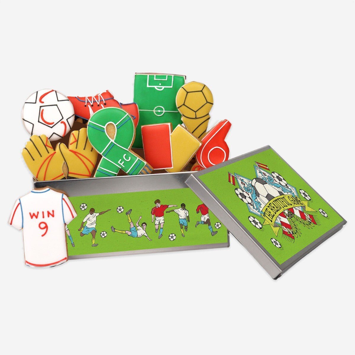 Football Mad Biscuit Tin - Biscuiteers