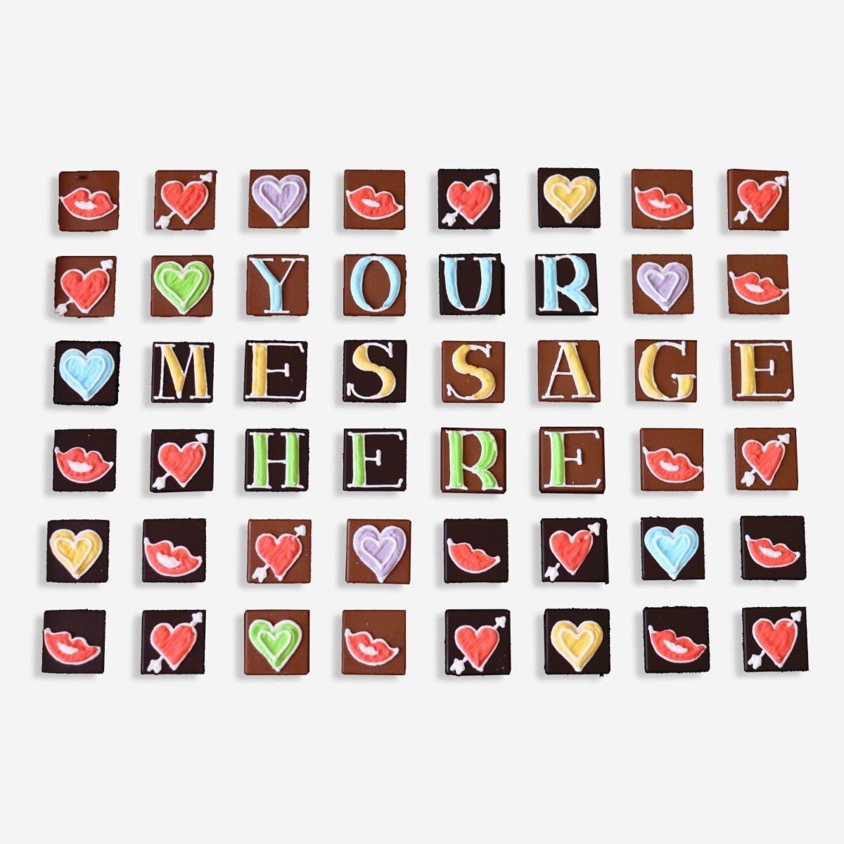 Giant Tin Personalised Love Chocolates - Biscuiteers
