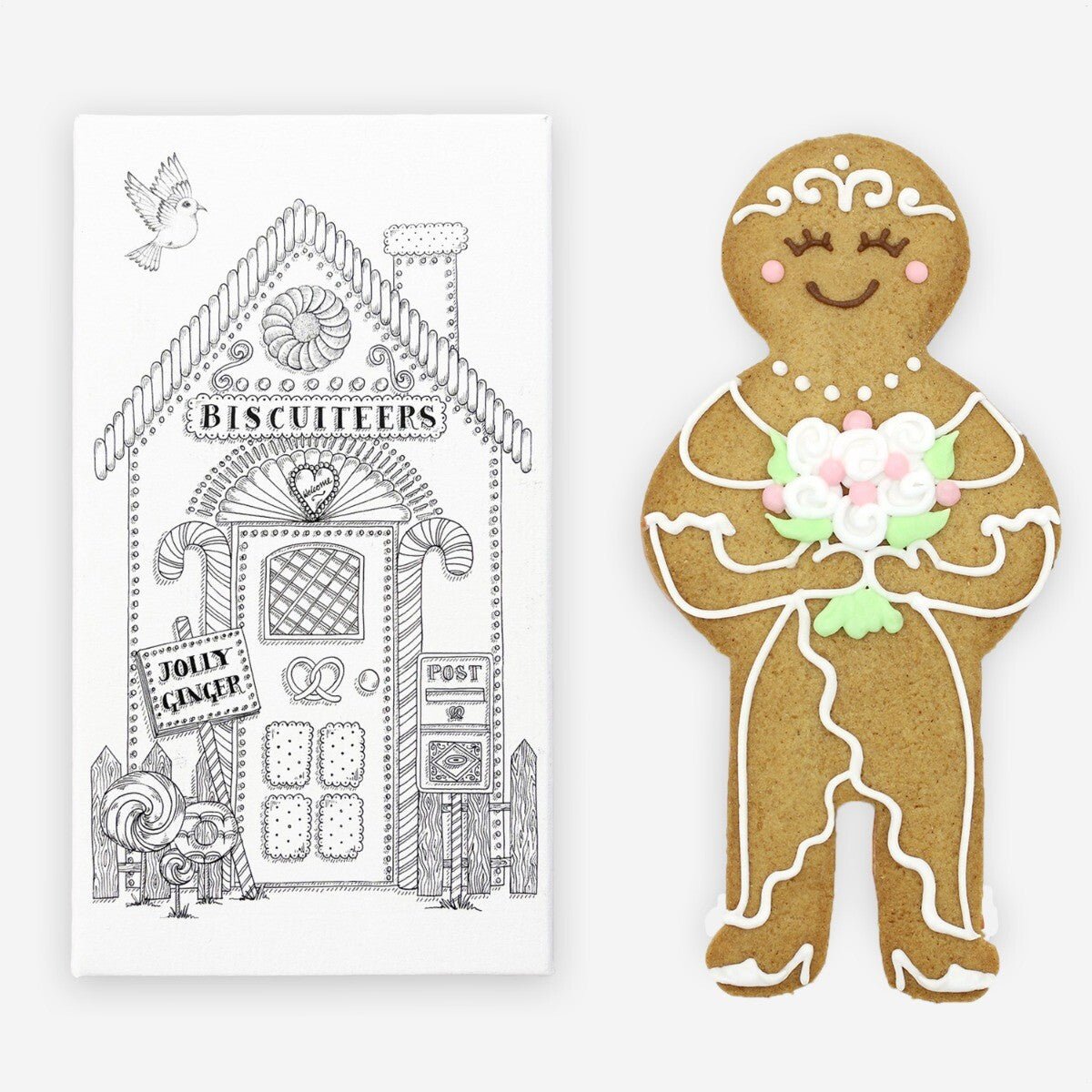Ginger Bride Jolly Ginger - Biscuiteers