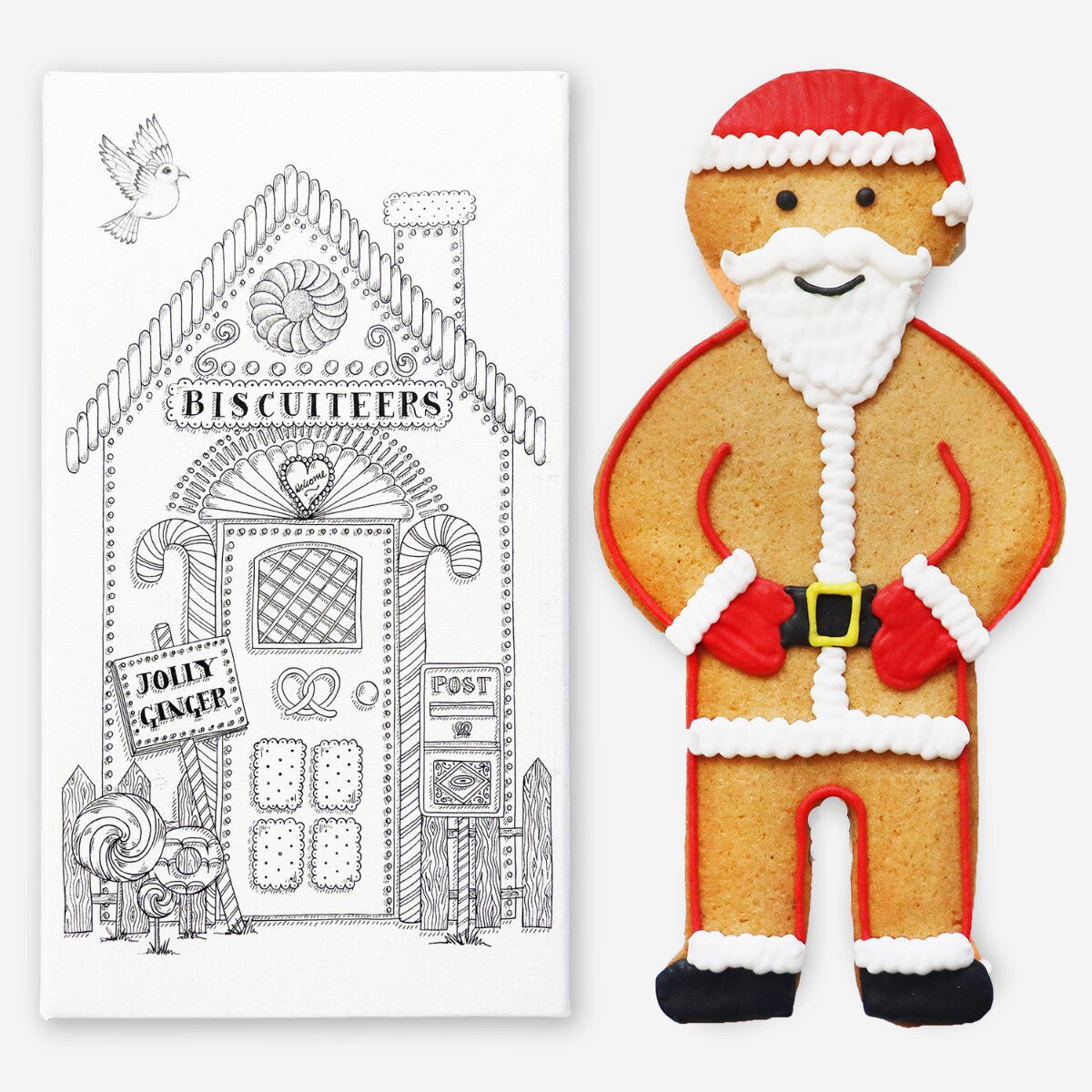 Ginger Santa Jolly Ginger - Biscuiteers