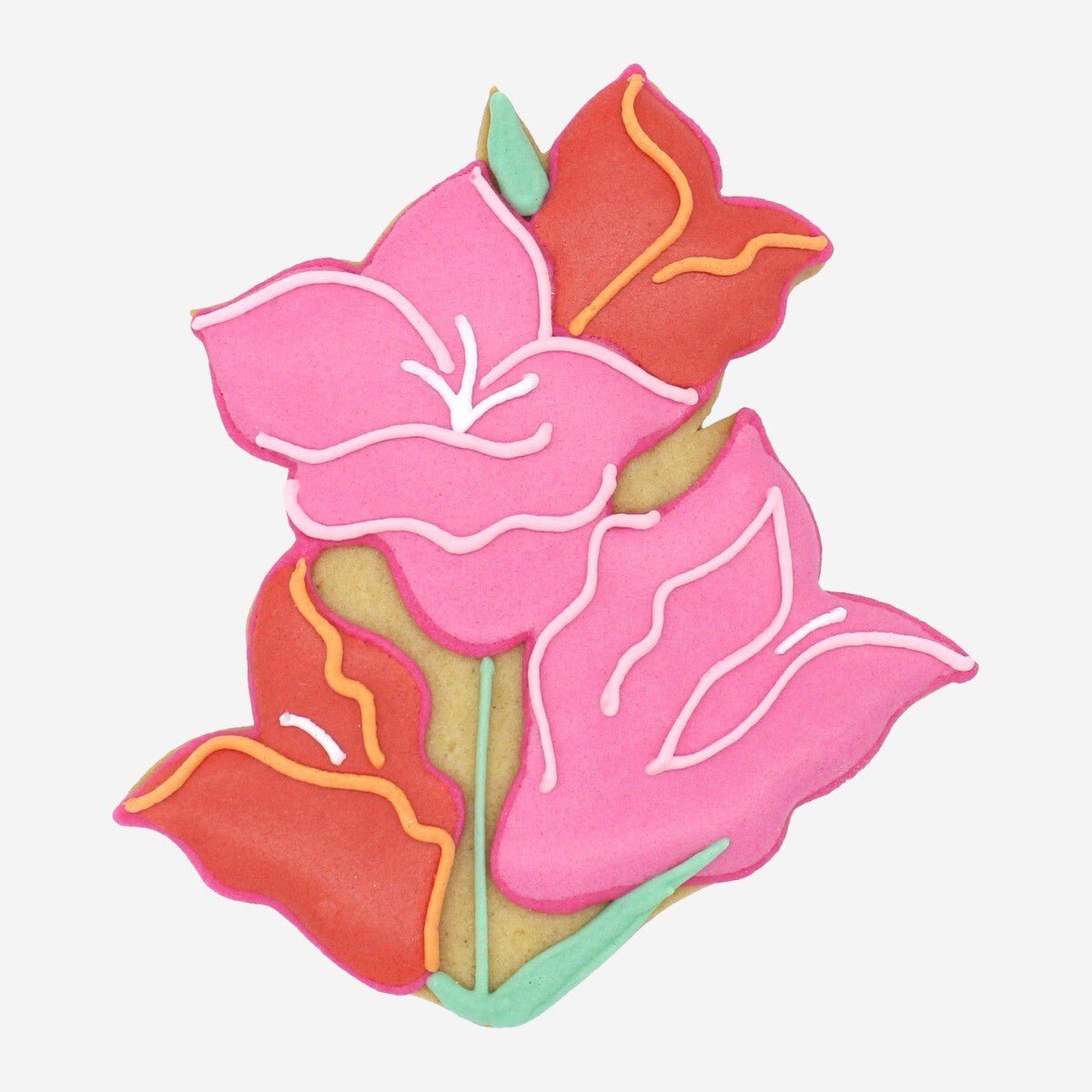 Gladiolus August Birth Flower Letterbox Biscuit - Biscuiteers