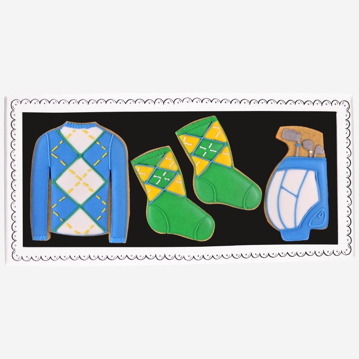 Golf Letterbox Biscuits - Biscuiteers