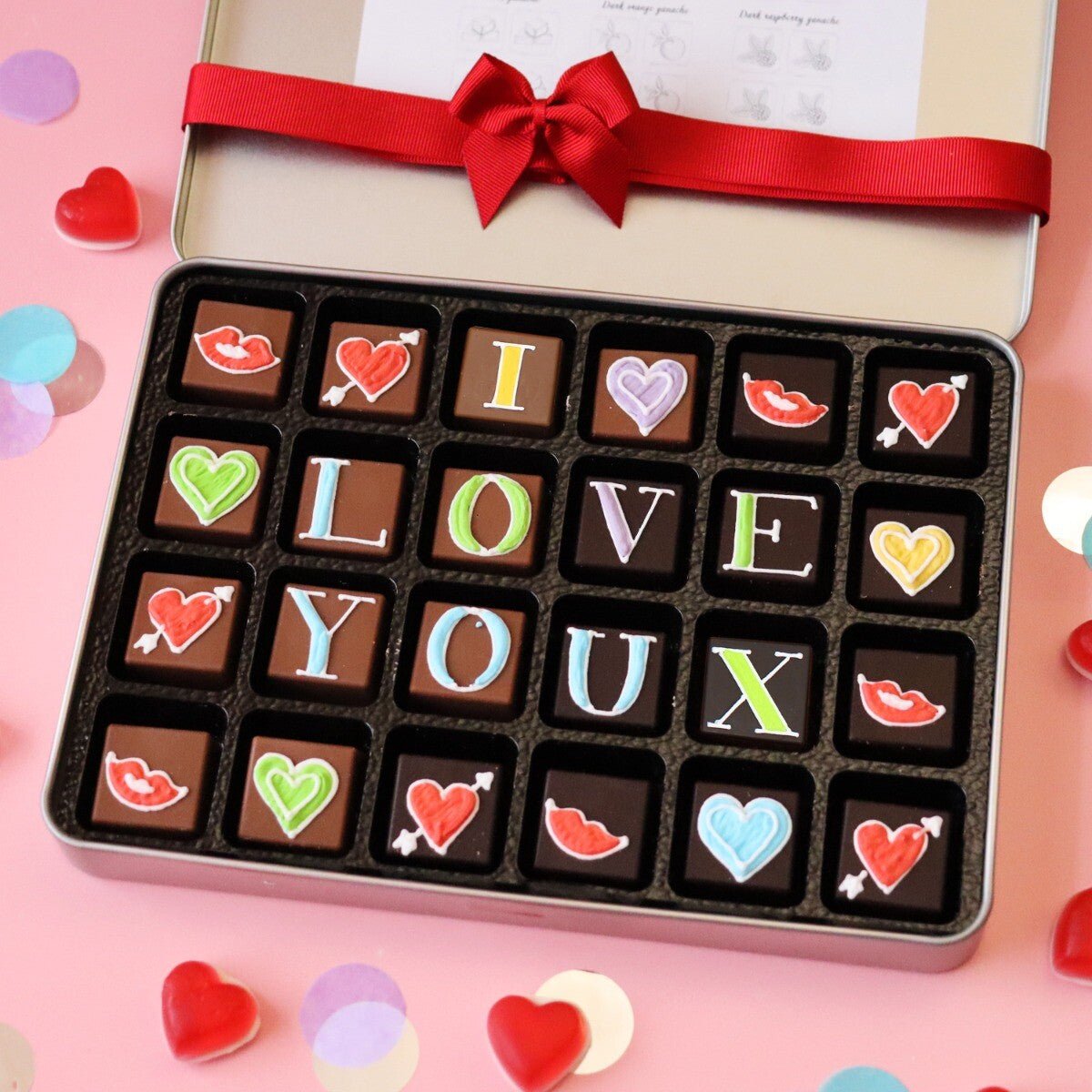 I Love You Chocolates Medium Tin - Biscuiteers