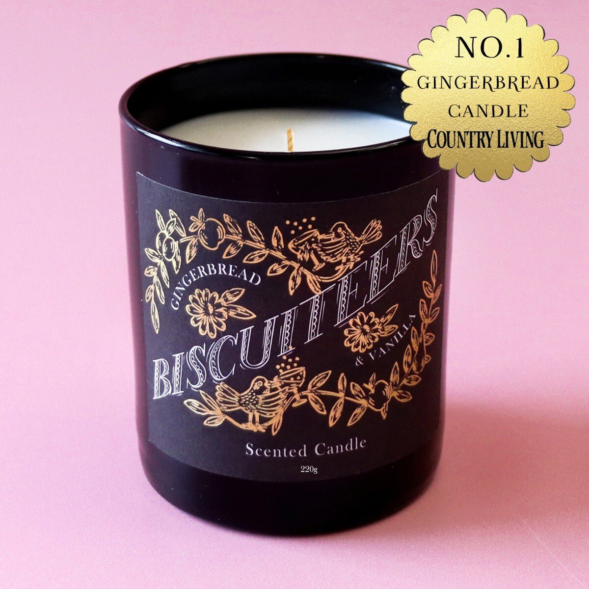 Large Biscuiteers Gingerbread & Vanilla Candle - Biscuiteers