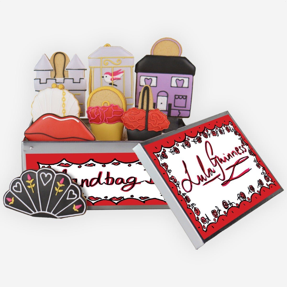 Lulu Guinness X Biscuiteers Fashion Biscuit Tin - Biscuiteers