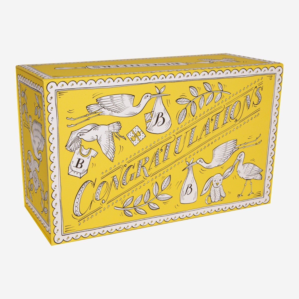 New Baby Blanket Gift Box - Biscuiteers