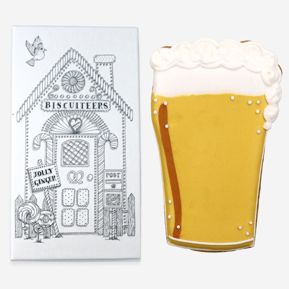 Personalised Beer Small Letterbox Biscuit - Biscuiteers