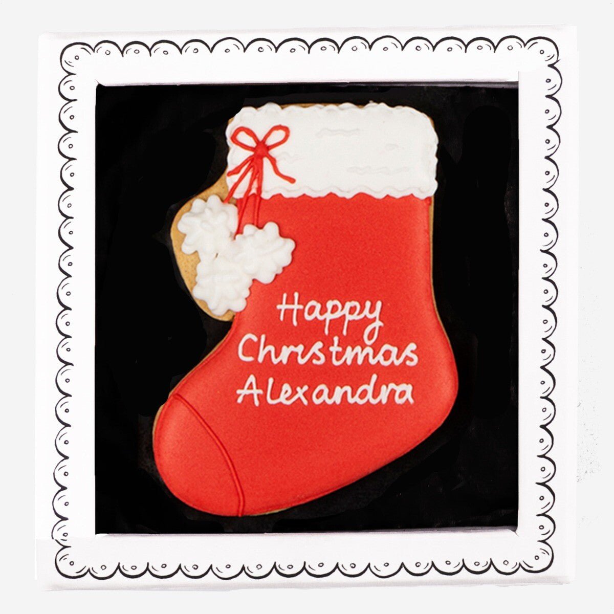 Personalised Christmas Stocking Biscuit - Biscuiteers