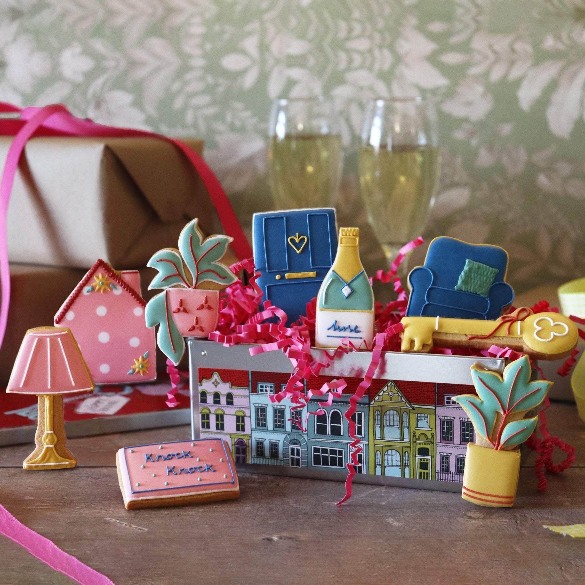 Personalised New Home Biscuit Tin - Biscuiteers