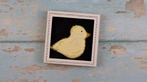 Personalised New Baby Duck Letterbox Biscuit