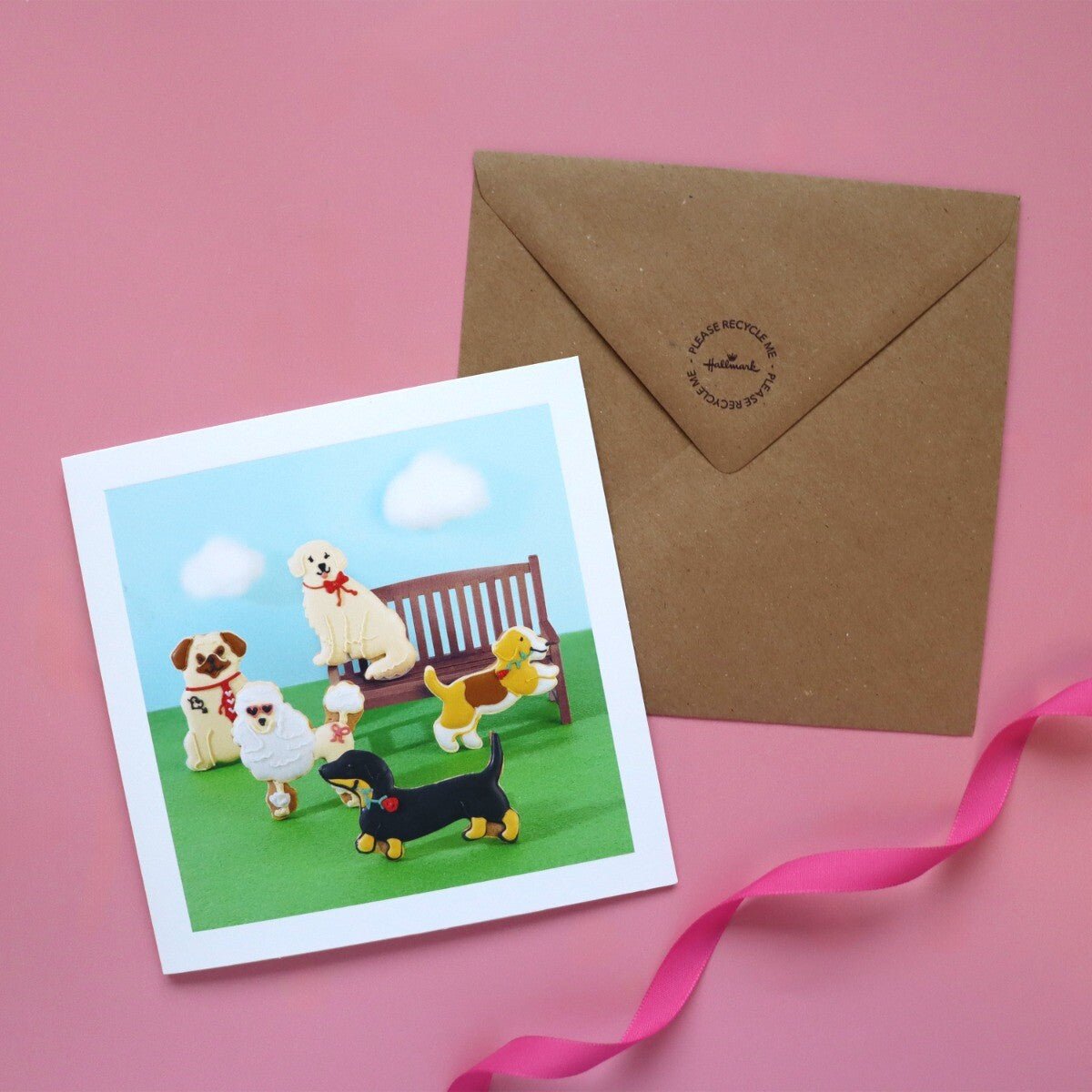Puppies Blank Gift Card - Biscuiteers