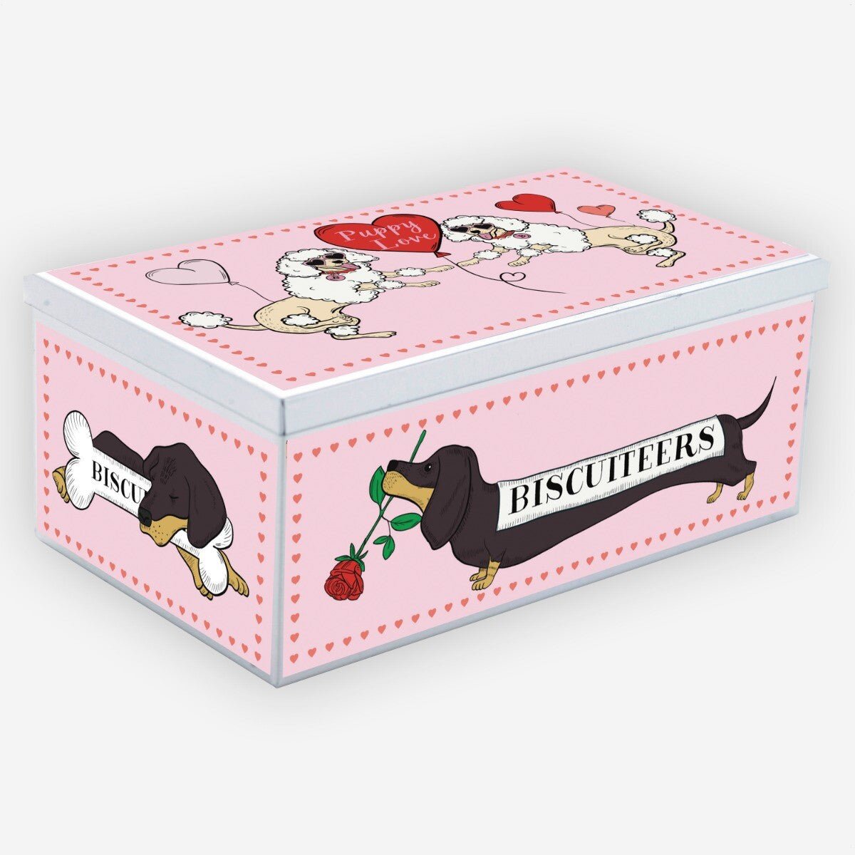 Puppy Love Biscuit Tin - Biscuiteers