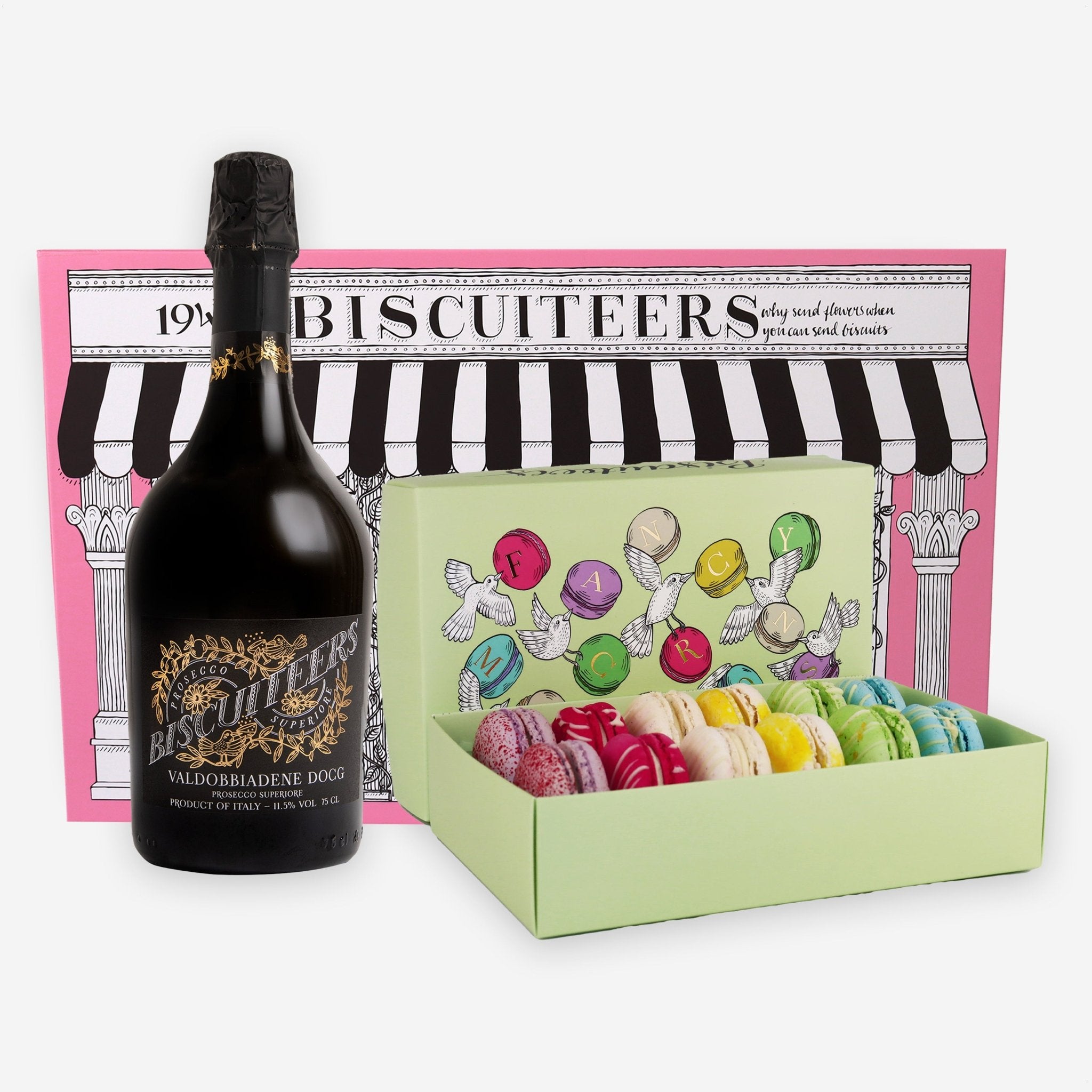 Rainbow Macarons Gift Box - Biscuiteers