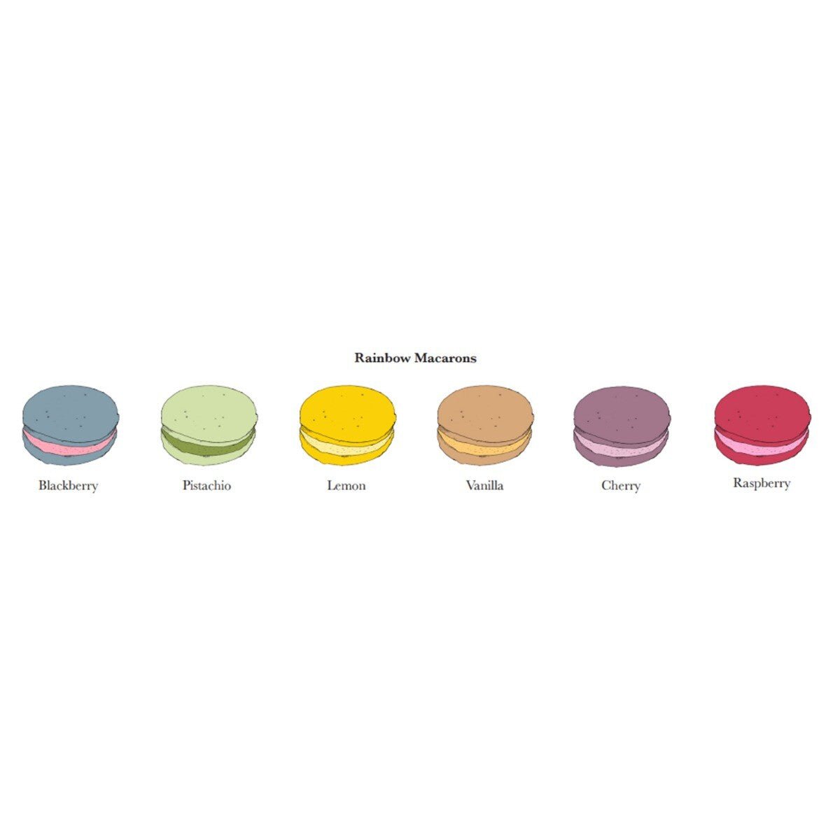 Rainbow Macarons Mini Gift Box - Biscuiteers