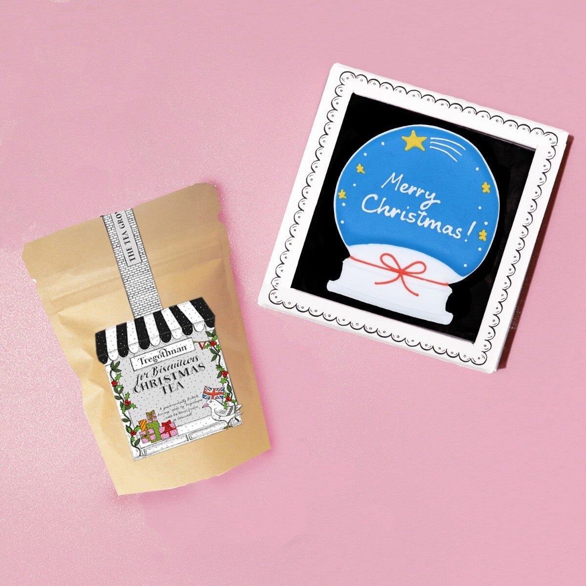 Snow Globe Mini Tea Gift Box - Biscuiteers