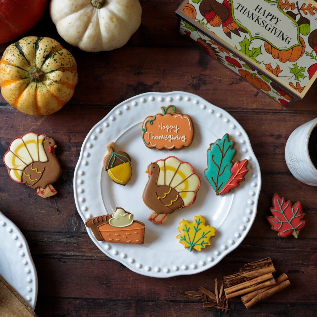 Thanksgiving Letterbox Biscuits - Biscuiteers