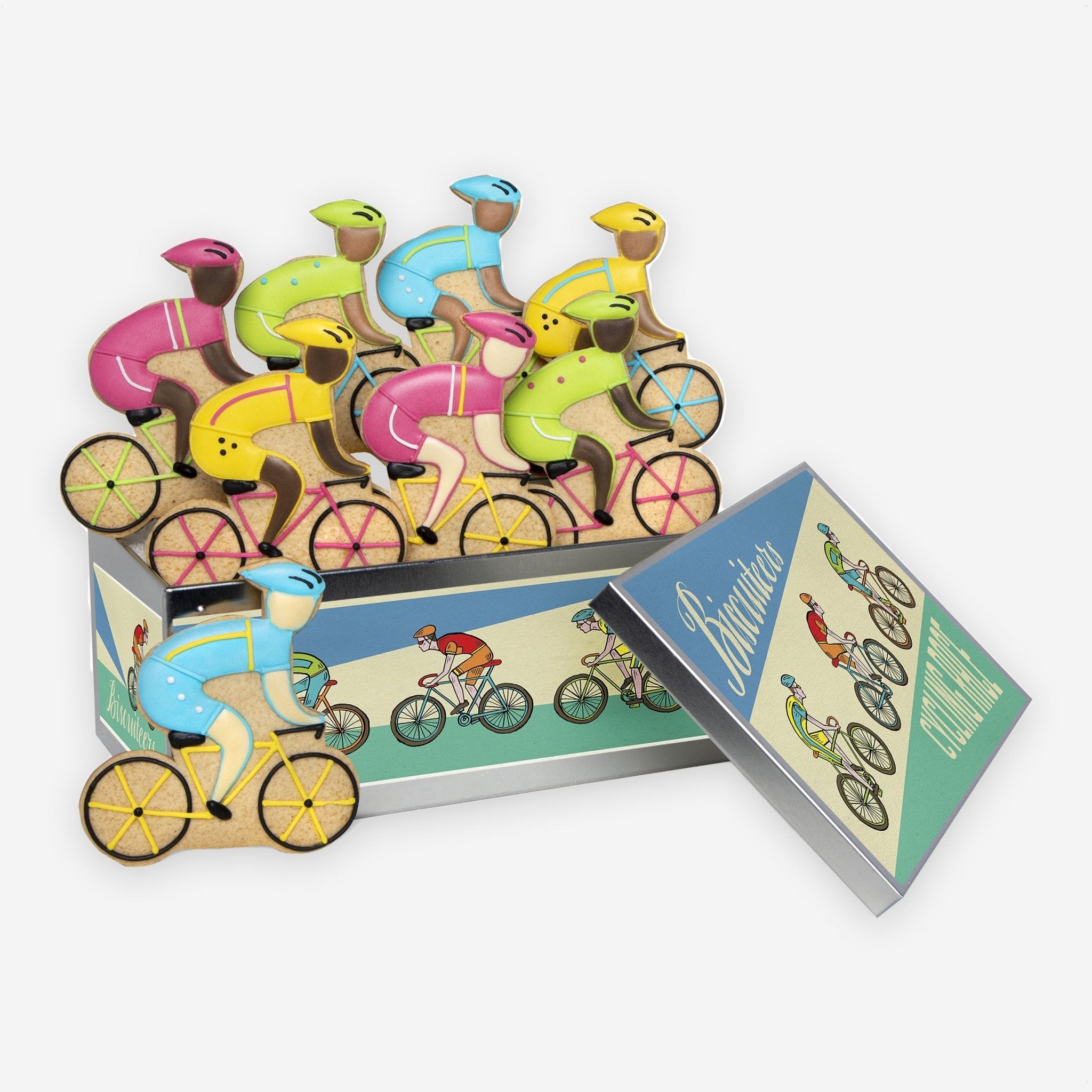The Bike Race Biscuit Tin - Biscuiteers