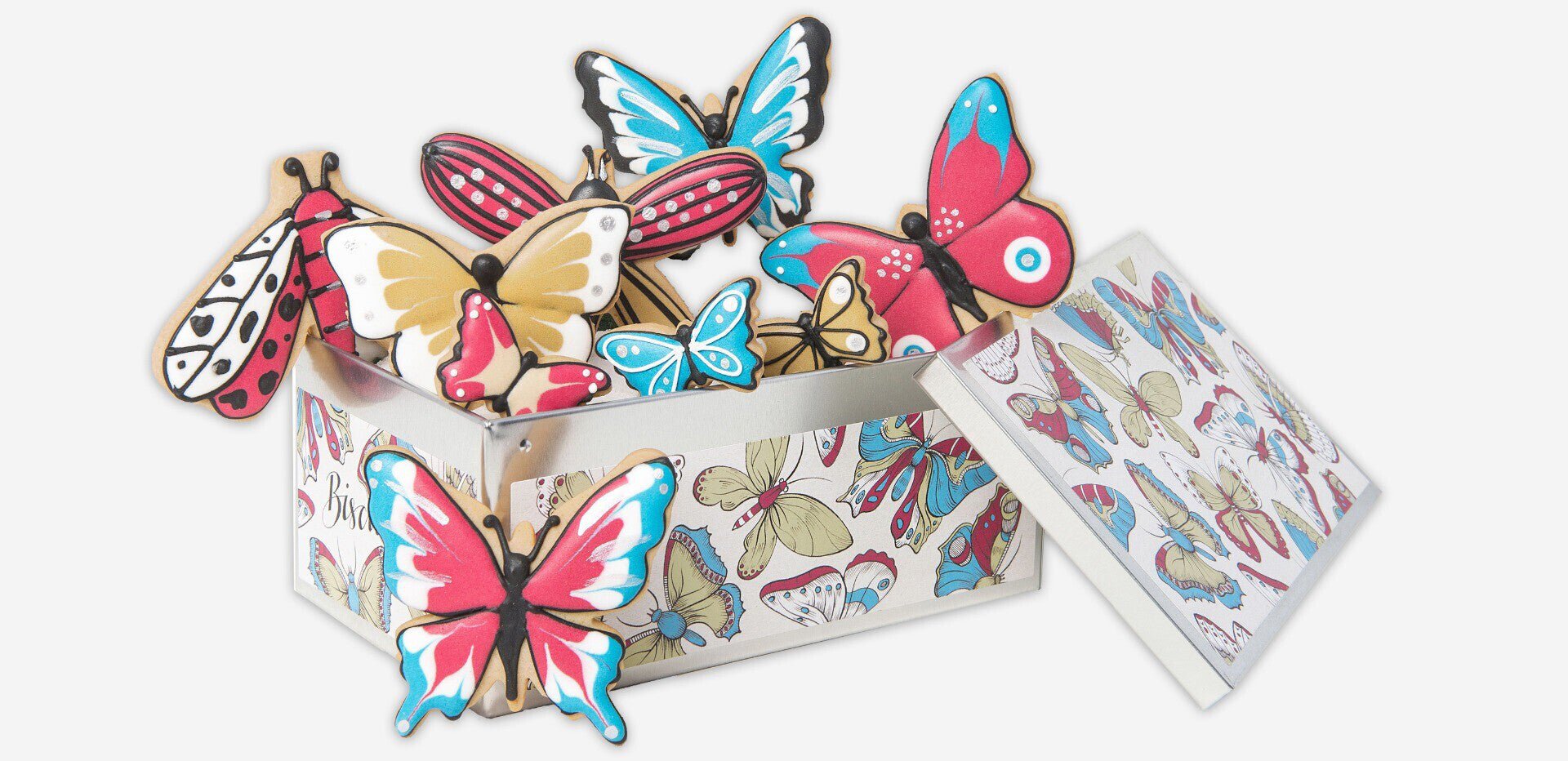 Vegan Butterfly Biscuit Tin - Biscuiteers