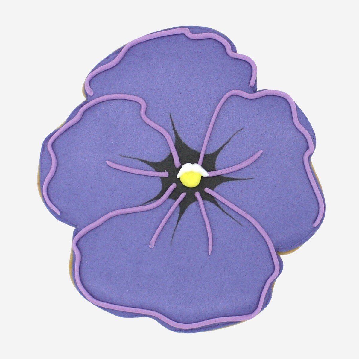 Violet February Birth Flower Letterbox Biscuit - Biscuiteers