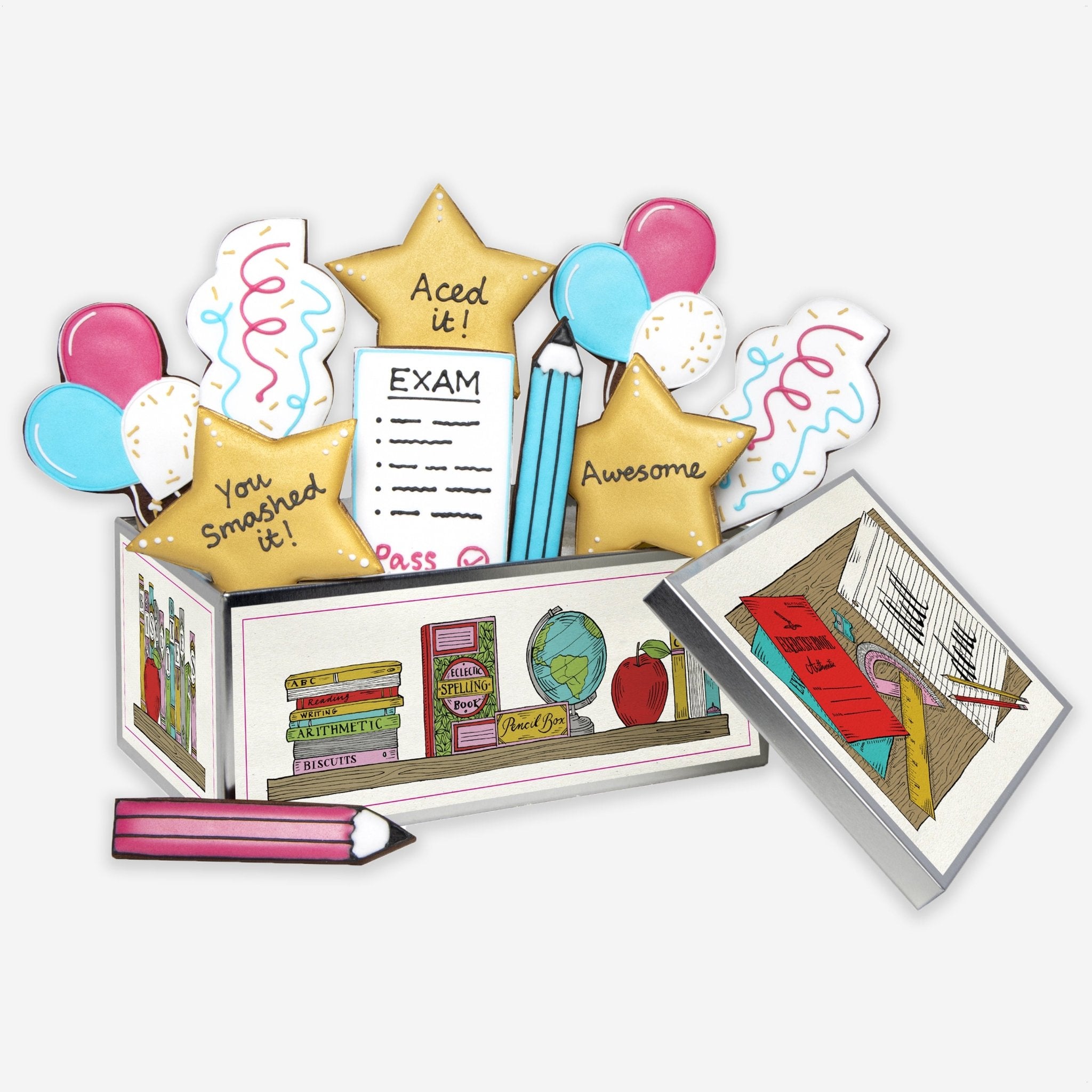 Well Done Exams Biscuit Tin - Biscuiteers