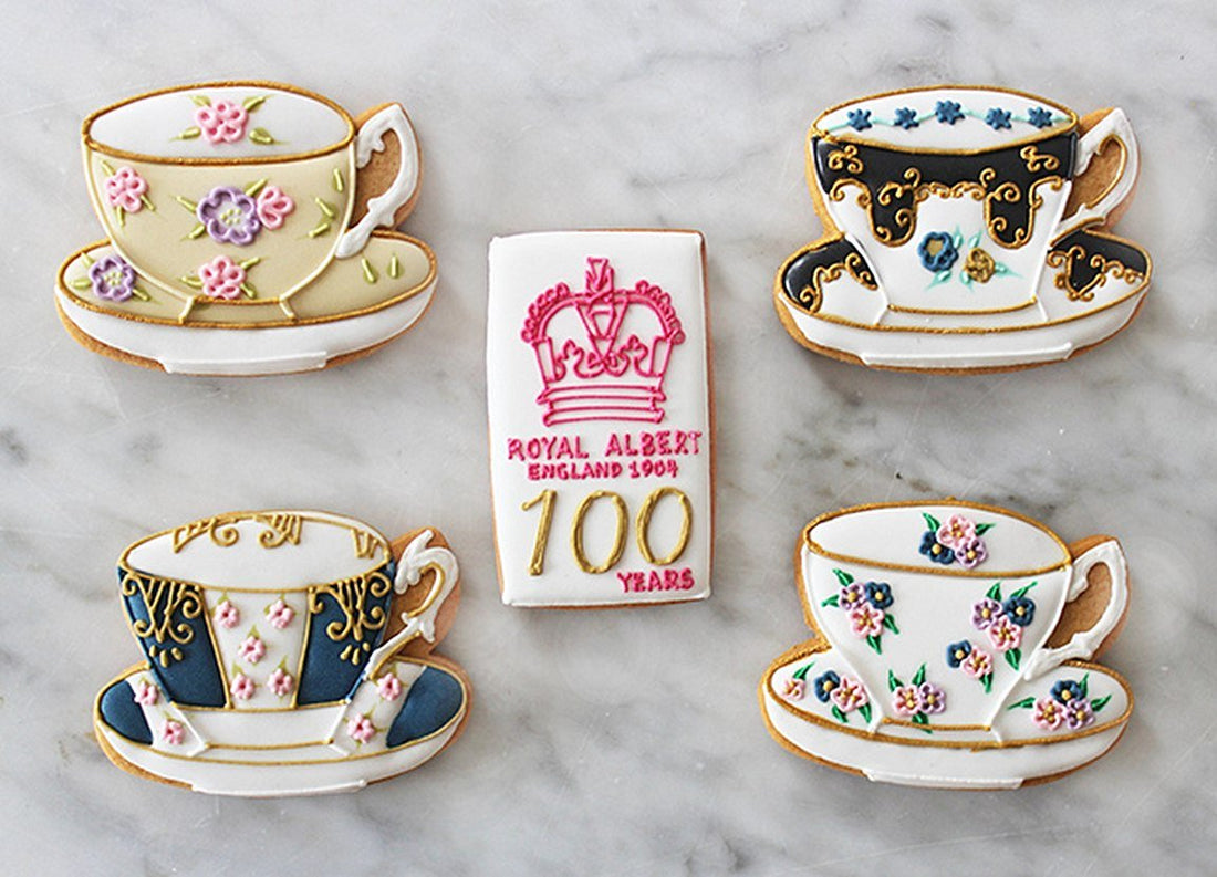 Biscuits for Business: Royal Albert's #100YearsofTea campaign - Biscuiteers