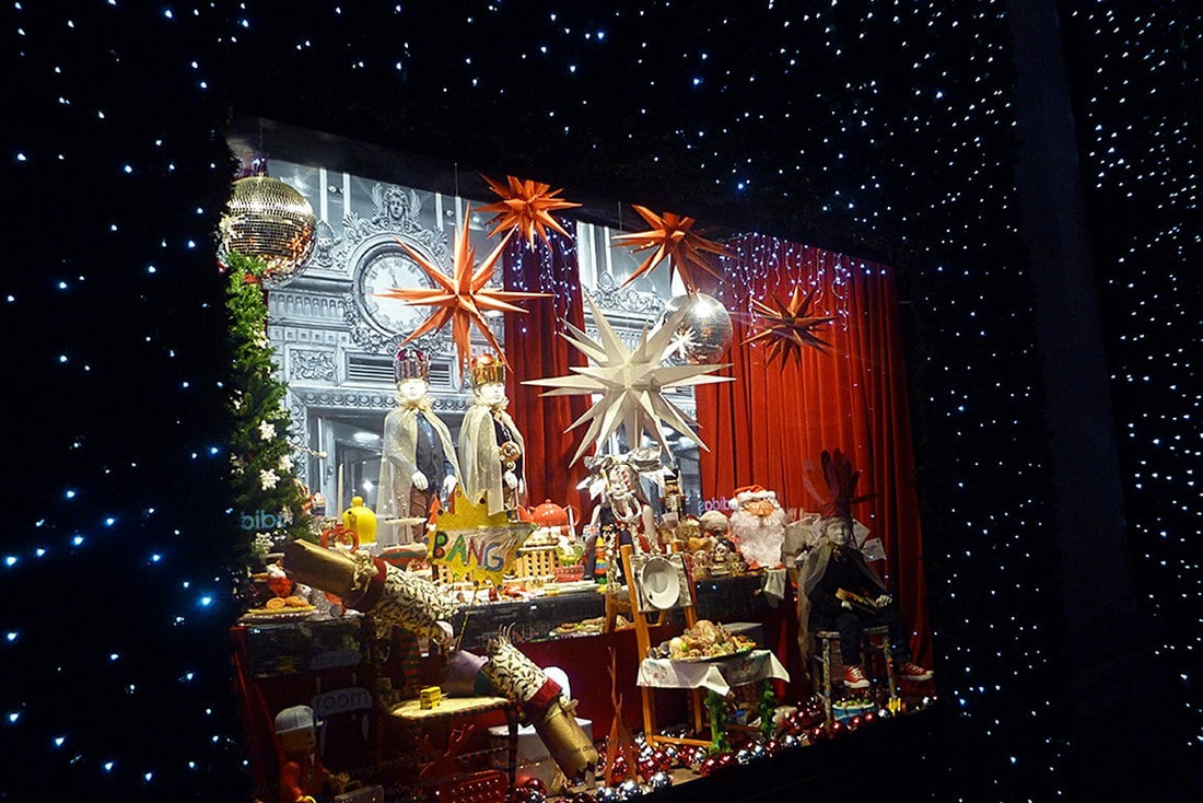 Christmas window shopping at Selfridges - Biscuiteers