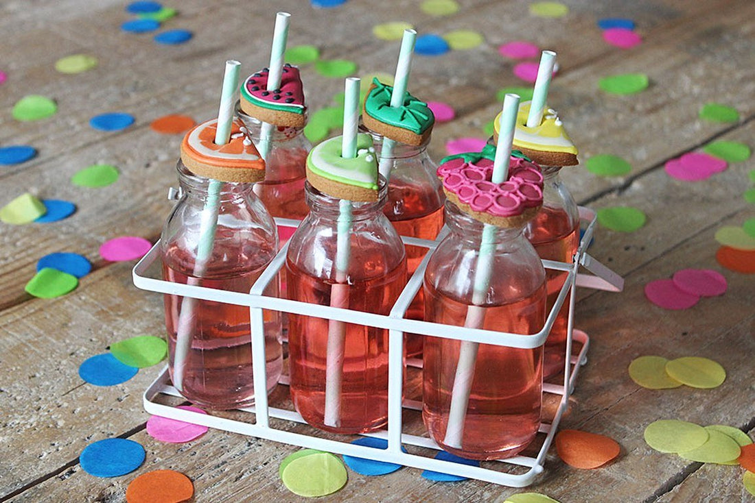 How to make biscuit cocktail toppers - Biscuiteers