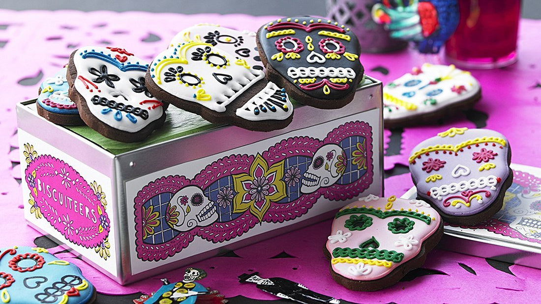 Learn to ice Mexican sugar skull biscuits - Biscuiteers