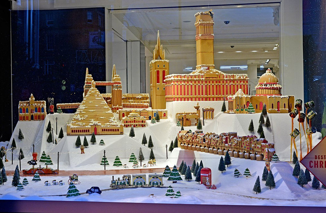 'LOST LONDON', The edible cityscape revealed in Selfridges' Christmas Window - Biscuiteers