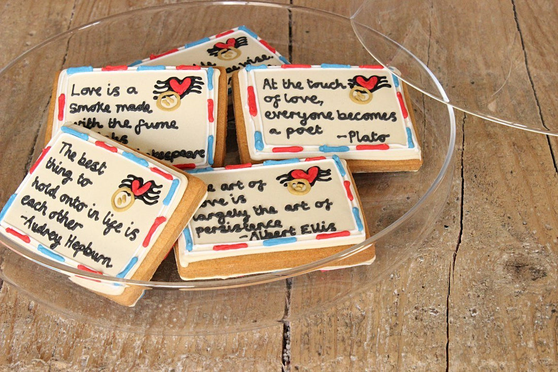 Make your own pistachio 'love letter' biscuits - Biscuiteers
